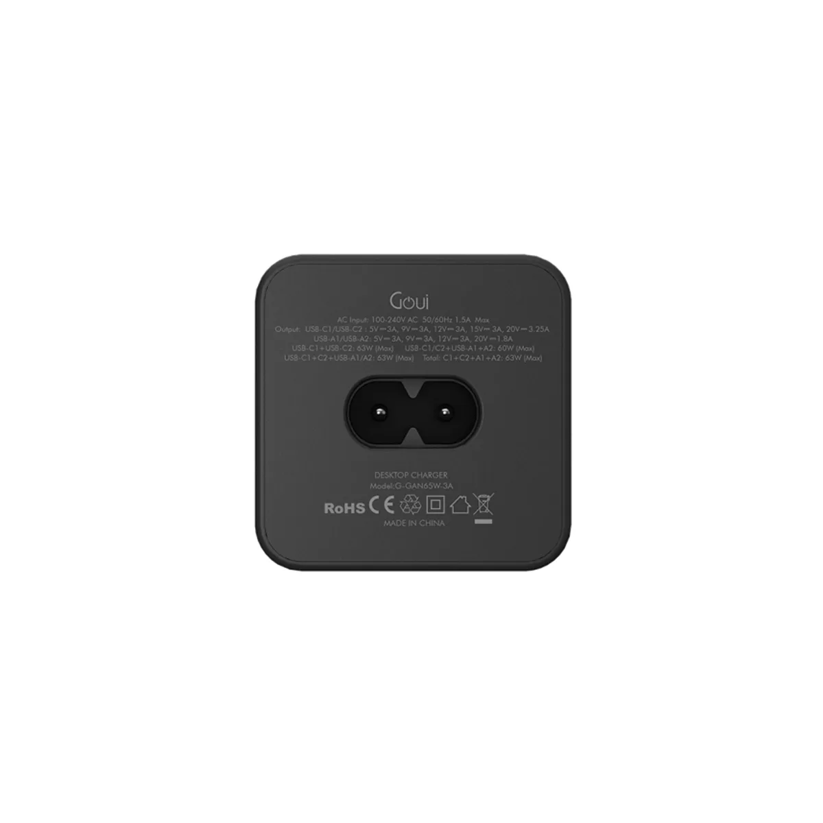 Goui - TANK Desktop Charger 65W with 3 Pin UK Plug Power Code - Image 3