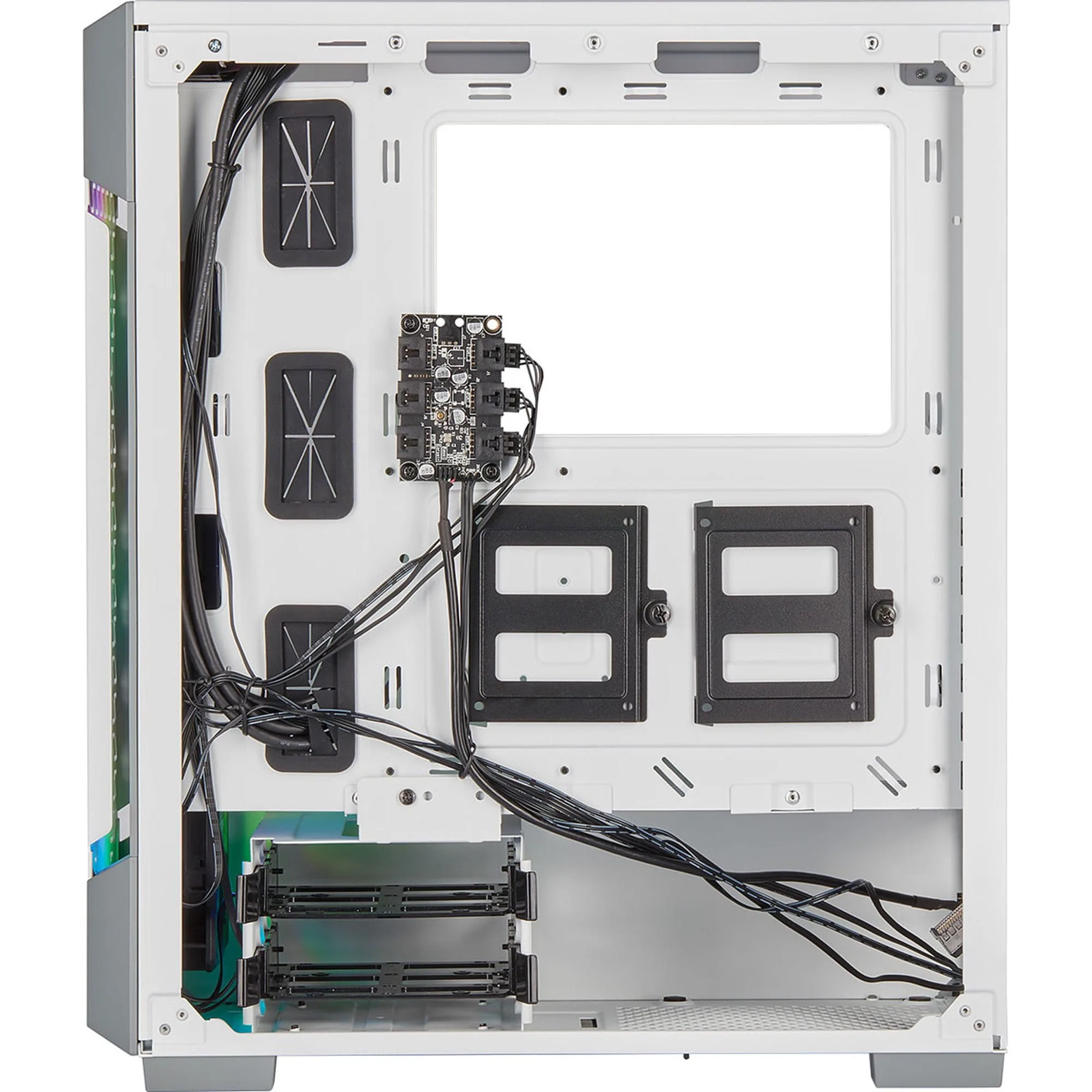 Corsair iCue 220T RGB Airflow Tempered Glass (Blanc) - Image 3