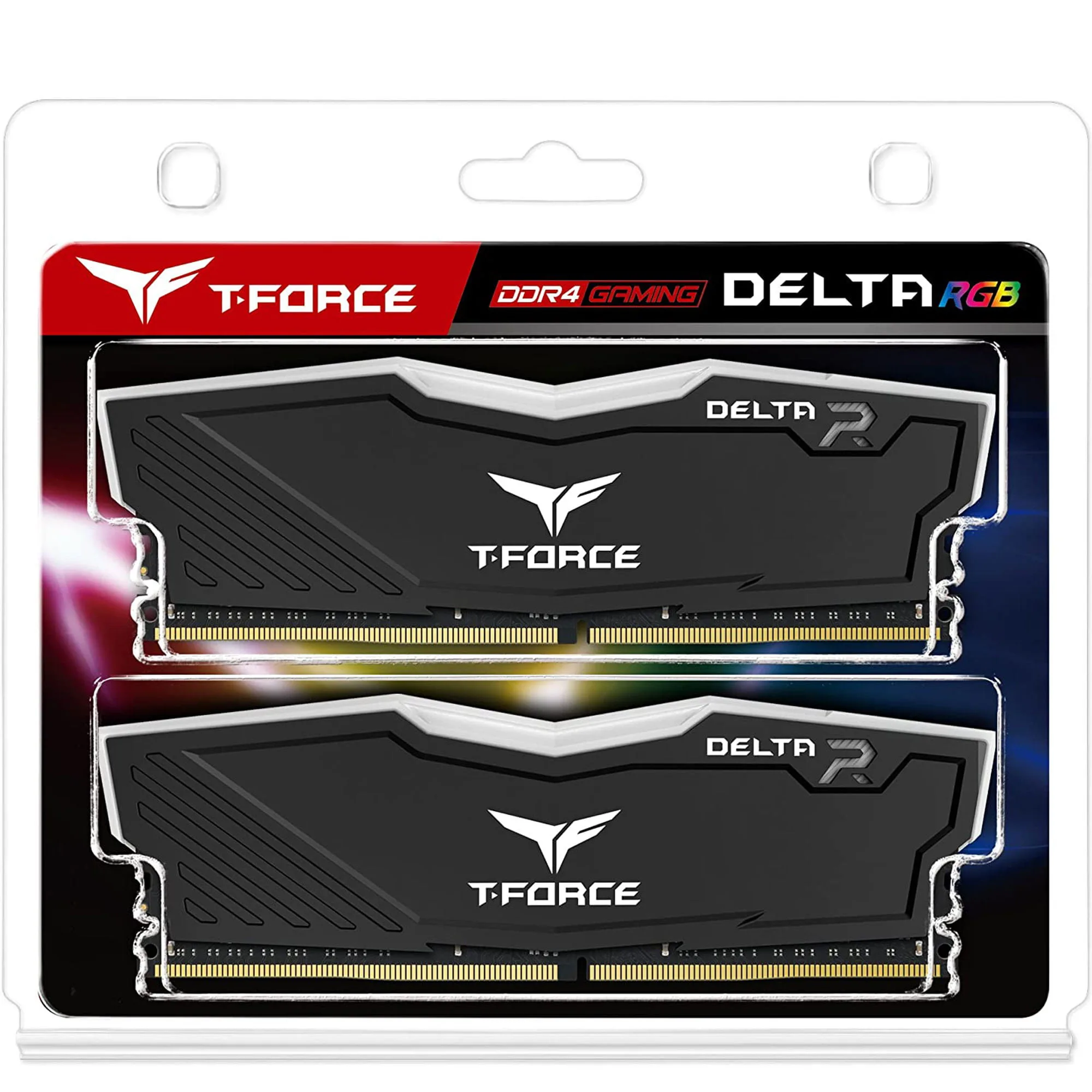 TeamGroup T-Force Delta RGB 32GB (2x16GB) DDR4 3200MHz (Noir) - Image 2