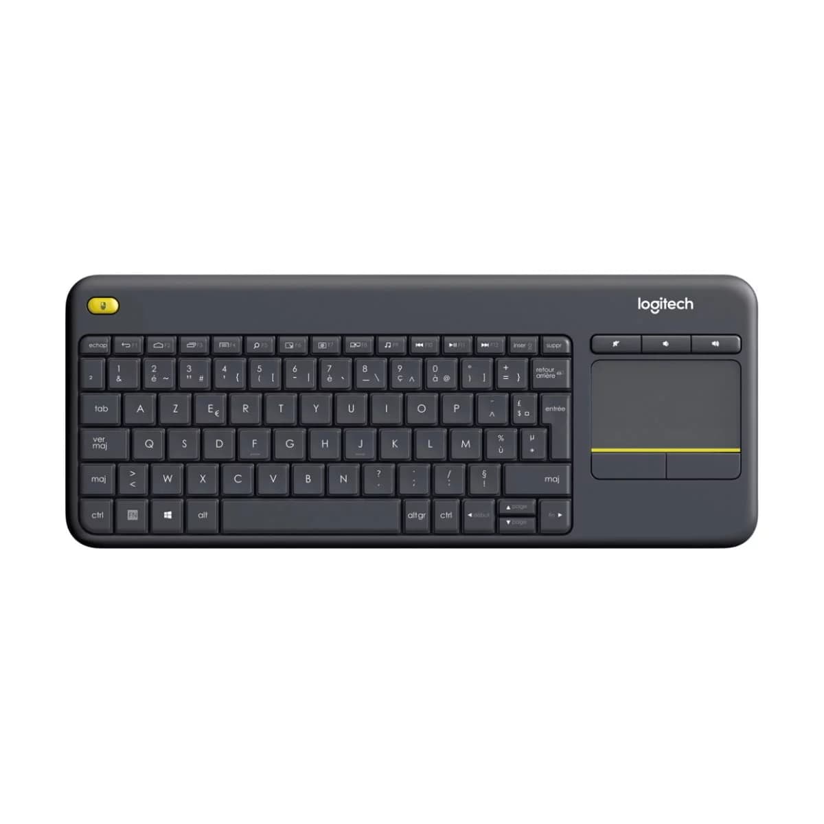 Clavier Sans Fil avec pavé tactile intégré Logitech K400 Plus (AZERTY, Français)