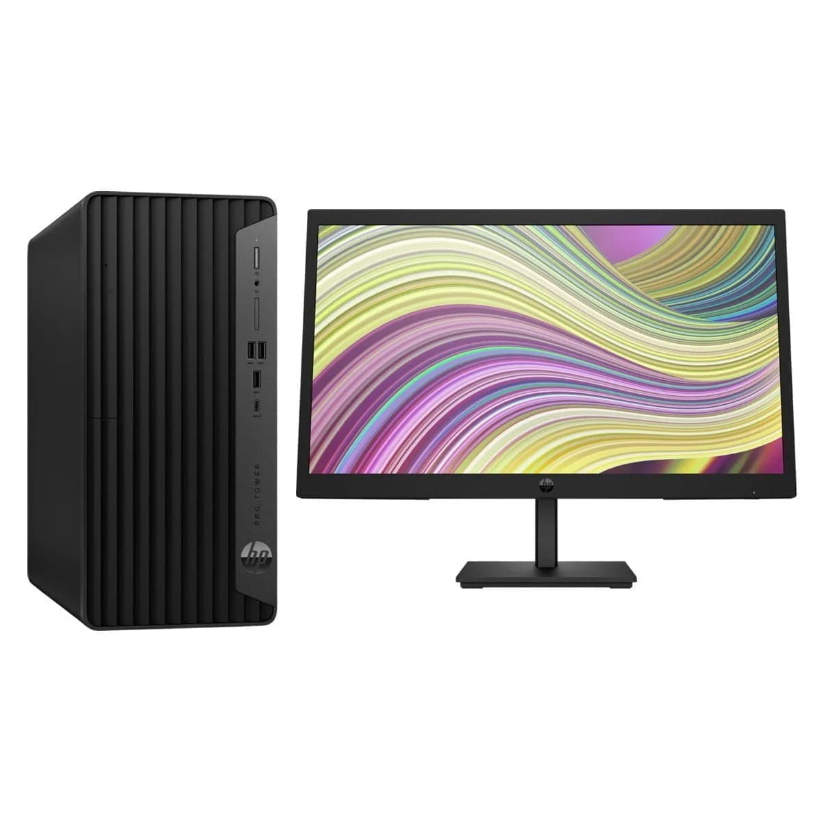 HP ProDesk 400 G9 Tour + Écran P22v G5 22″ Pouces Full-HD